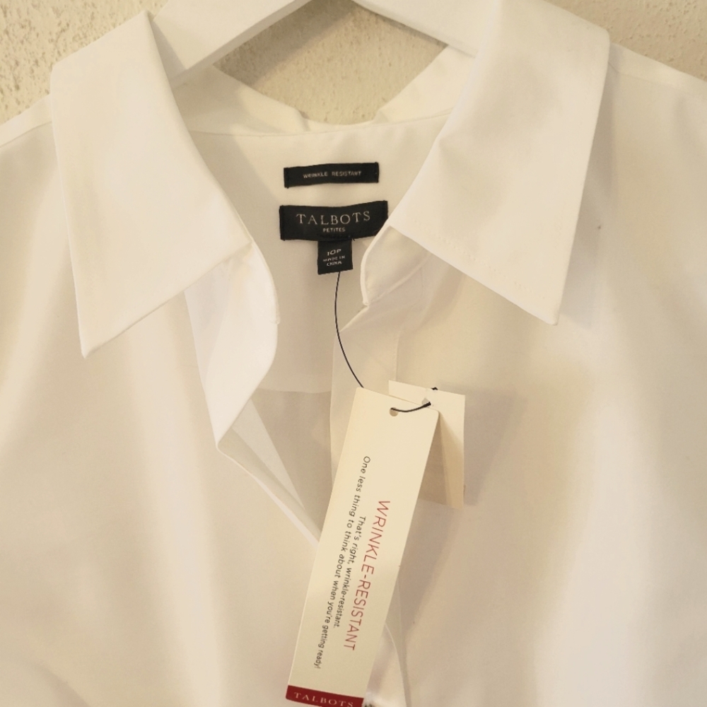 Talbots Elevated Wrinkle-Resistant Blouse - White - image 5